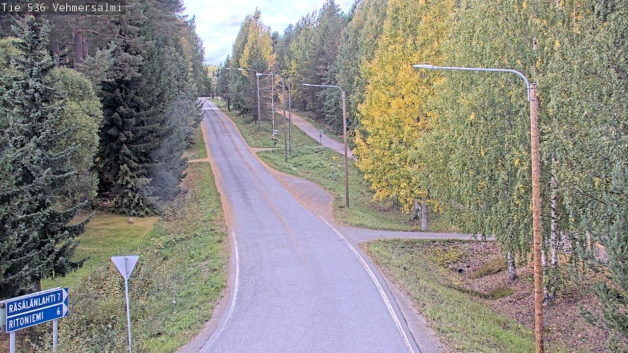 Weather Camera Image Road 536 Kuopio, Vehmersalmi, Kuopio, Pohjois-Savo