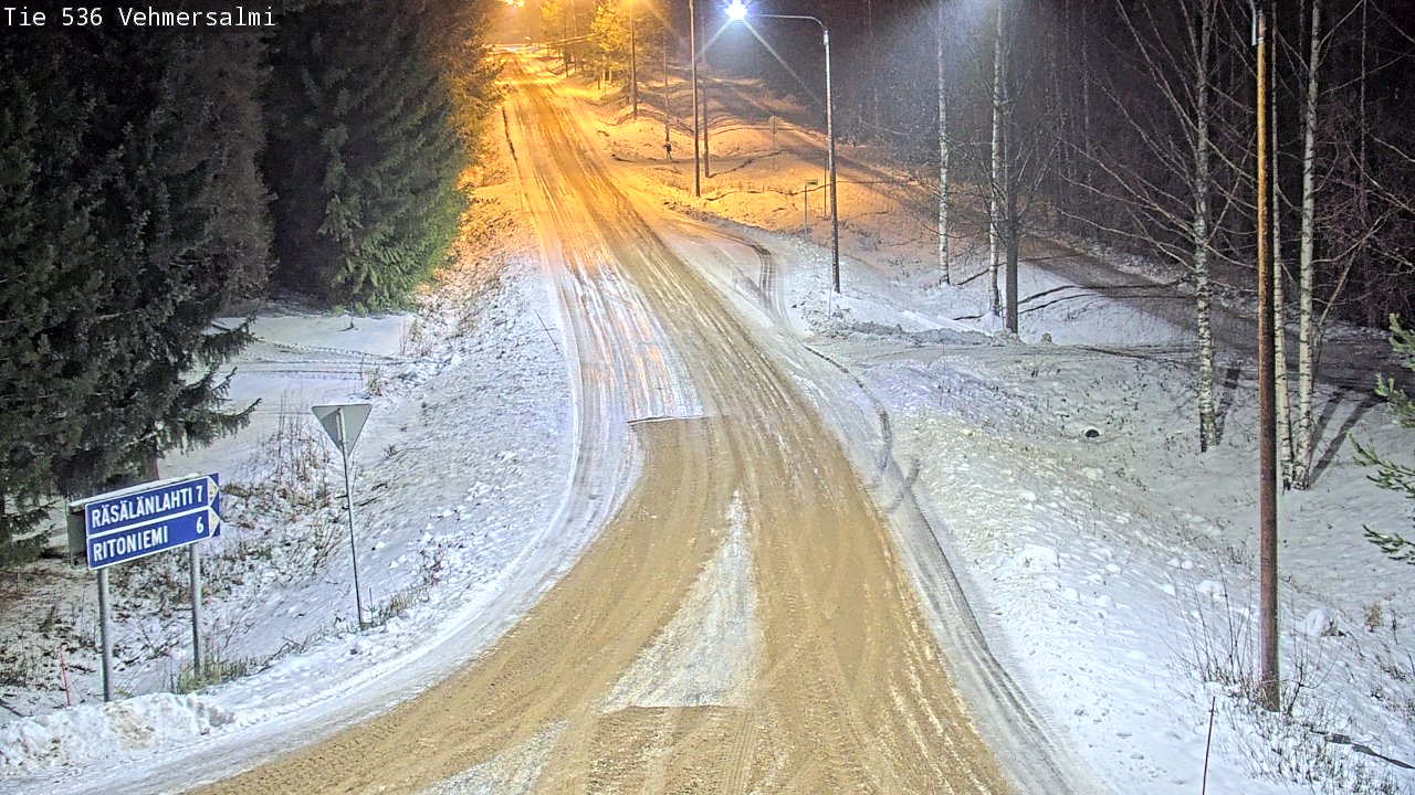 Weather Camera Image Road 536 Kuopio, Vehmersalmi, Kuopio, Pohjois-Savo