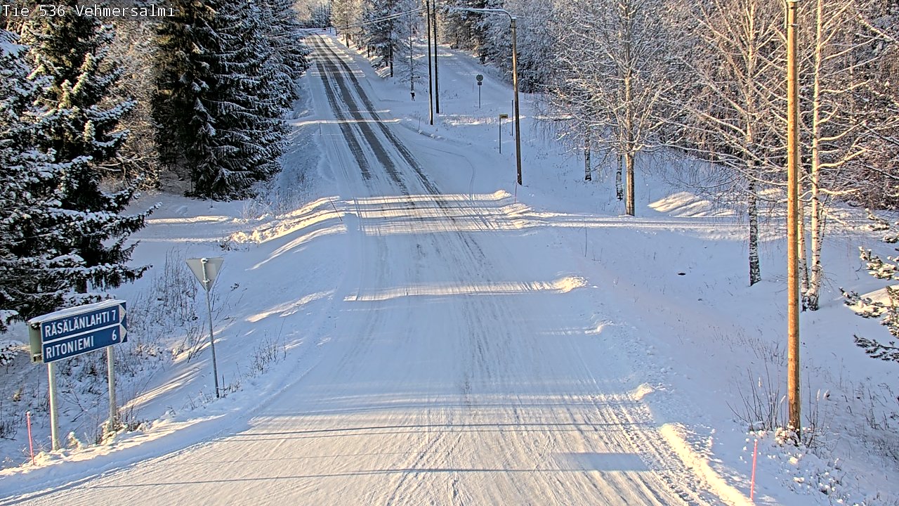 Weather Camera Image Road 536 Kuopio, Vehmersalmi, Kuopio, Pohjois-Savo
