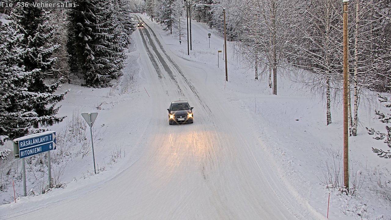 Weather Camera Image Road 536 Kuopio, Vehmersalmi, Kuopio, Pohjois-Savo