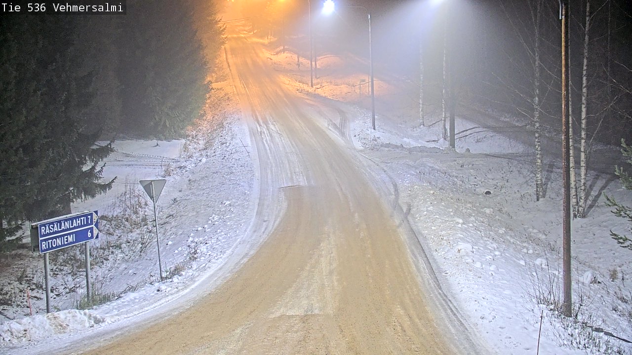 Weather Camera Image Road 536 Kuopio, Vehmersalmi, Kuopio, Pohjois-Savo