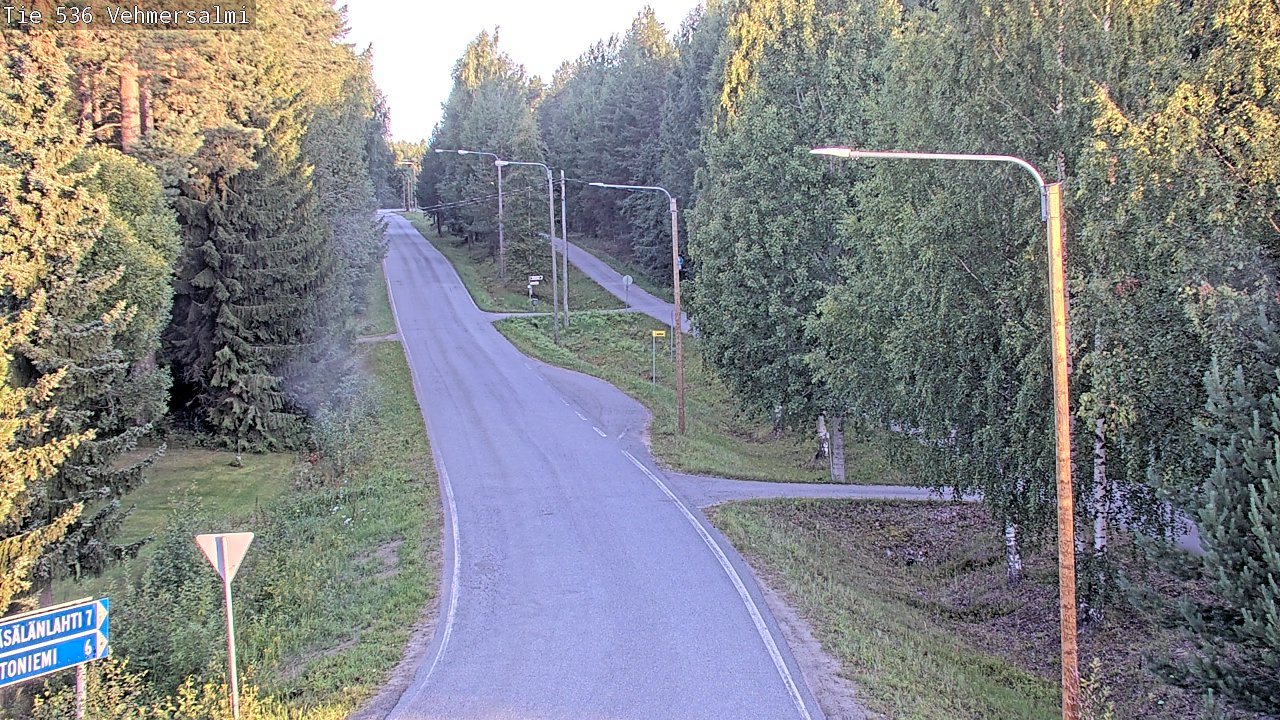 Weather Camera Image Road 536 Kuopio, Vehmersalmi, Kuopio, Pohjois-Savo