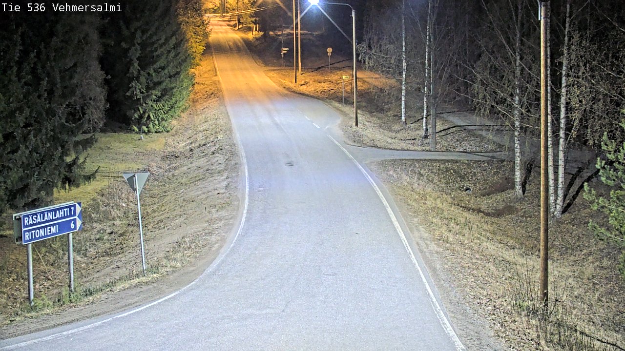 Weather Camera Image Road 536 Kuopio, Vehmersalmi, Kuopio, Pohjois-Savo