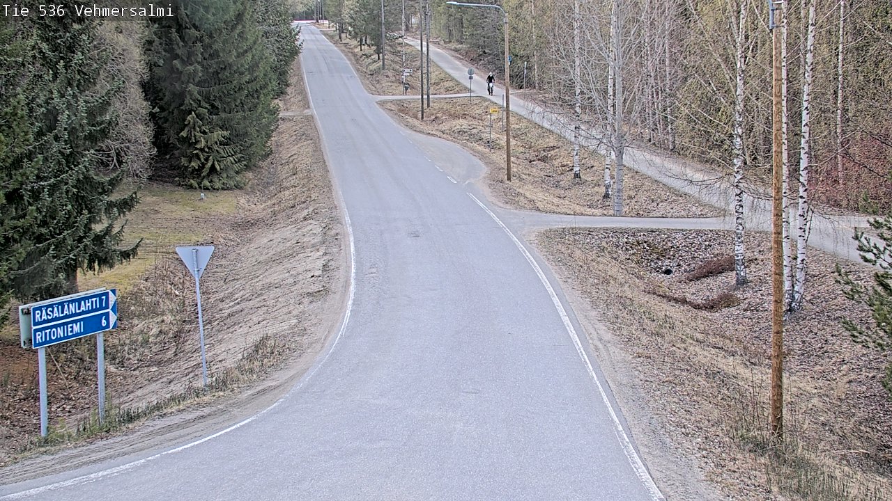 Weather Camera Image Road 536 Kuopio, Vehmersalmi, Kuopio, Pohjois-Savo