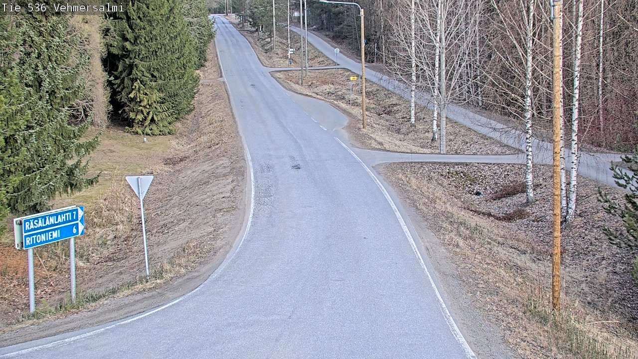 Weather Camera Image Road 536 Kuopio, Vehmersalmi, Kuopio, Pohjois-Savo