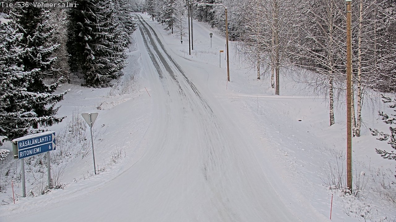 Weather Camera Image Road 536 Kuopio, Vehmersalmi, Kuopio, Pohjois-Savo
