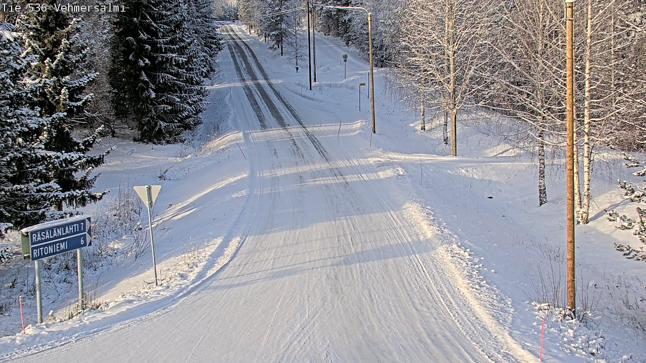 Weather Camera Image Road 536 Kuopio, Vehmersalmi, Kuopio, Pohjois-Savo