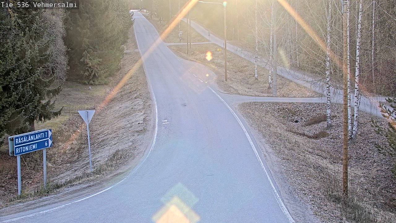Weather Camera Image Road 536 Kuopio, Vehmersalmi, Kuopio, Pohjois-Savo