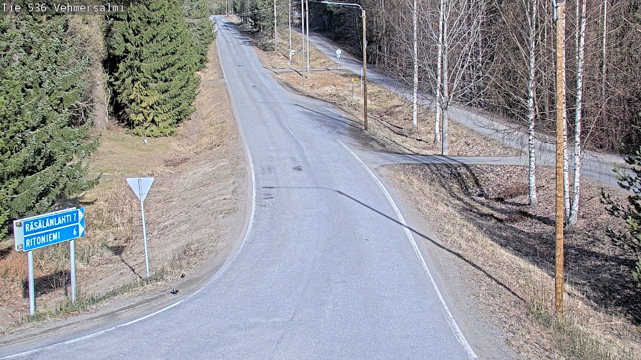 Weather Camera Image Road 536 Kuopio, Vehmersalmi, Kuopio, Pohjois-Savo