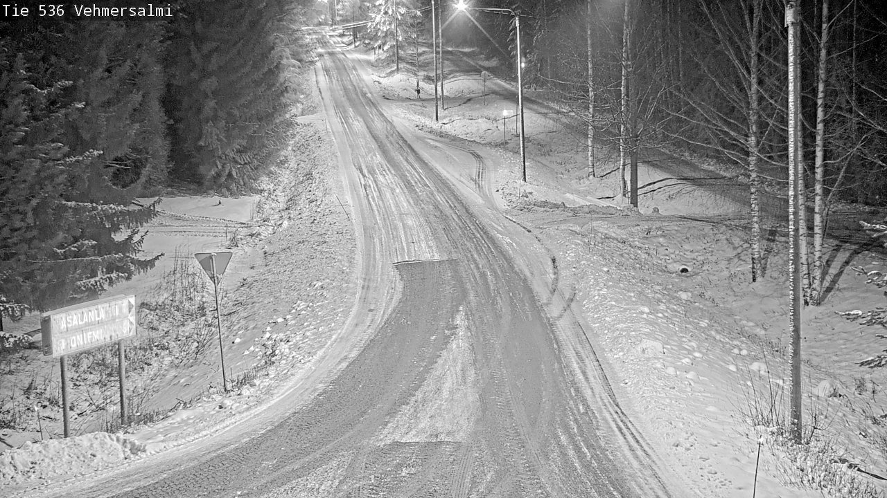 Weather Camera Image Road 536 Kuopio, Vehmersalmi, Kuopio, Pohjois-Savo
