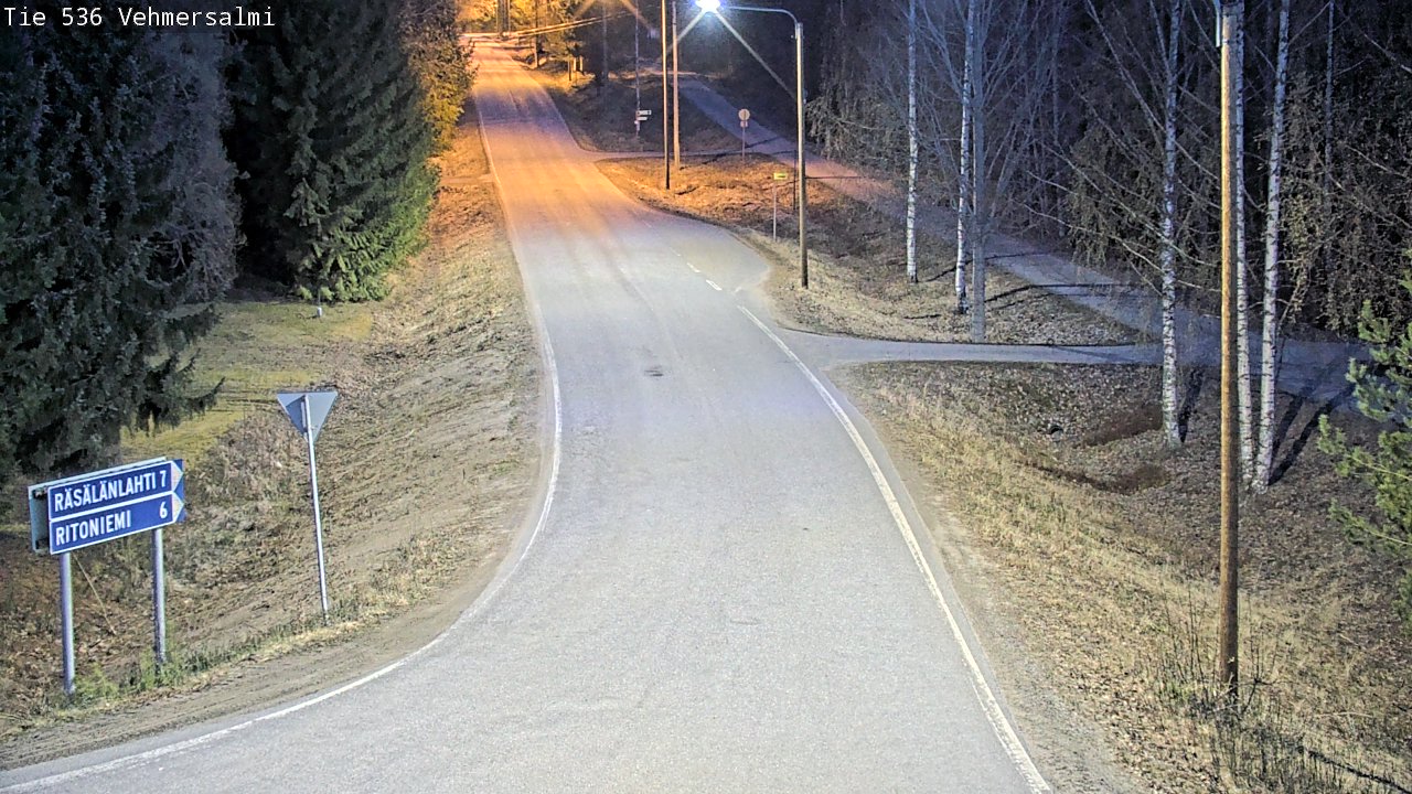Weather Camera Image Road 536 Kuopio, Vehmersalmi, Kuopio, Pohjois-Savo