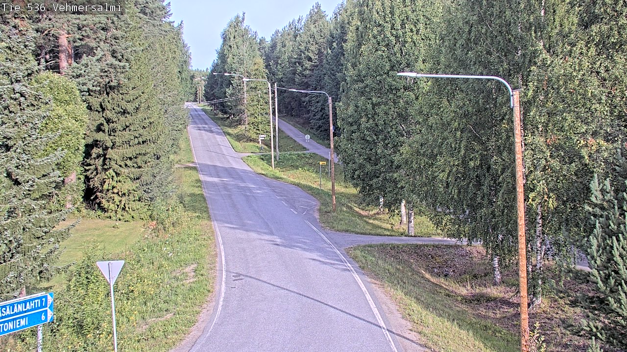 Weather Camera Image Road 536 Kuopio, Vehmersalmi, Kuopio, Pohjois-Savo