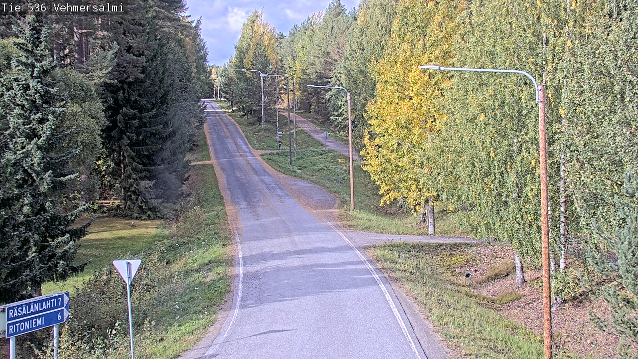 Weather Camera Image Road 536 Kuopio, Vehmersalmi, Kuopio, Pohjois-Savo