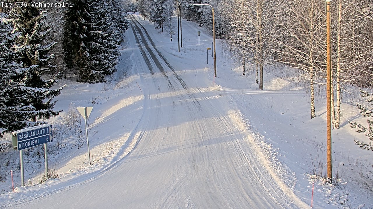 Weather Camera Image Road 536 Kuopio, Vehmersalmi, Kuopio, Pohjois-Savo