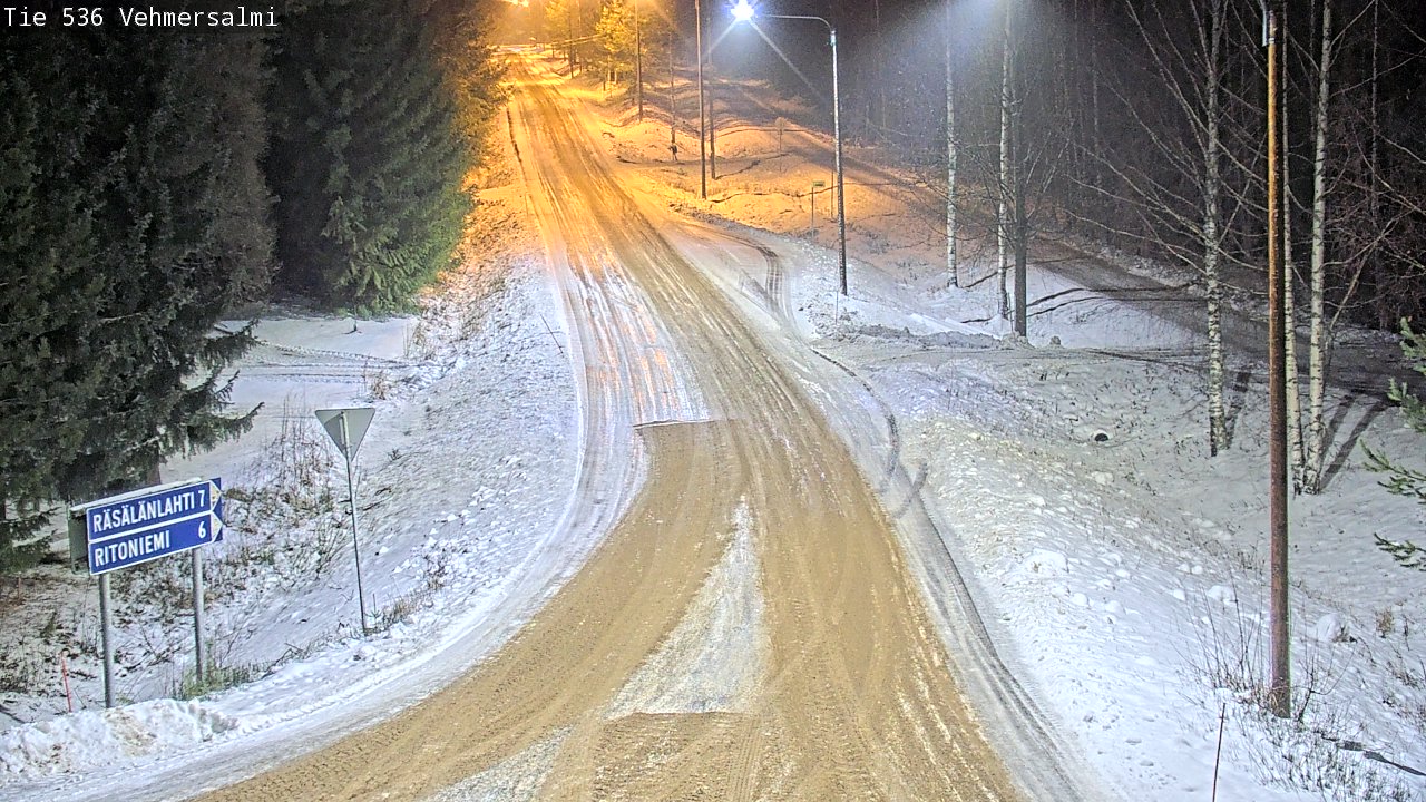 Weather Camera Image Road 536 Kuopio, Vehmersalmi, Kuopio, Pohjois-Savo