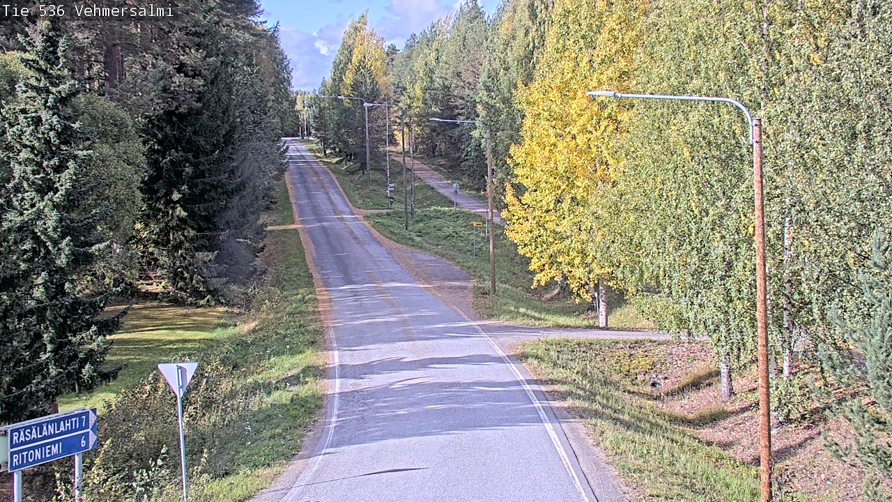 Weather Camera Image Road 536 Kuopio, Vehmersalmi, Kuopio, Pohjois-Savo