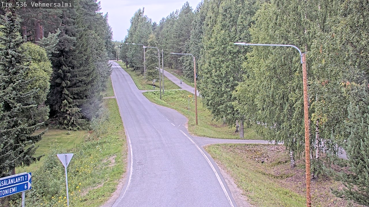 Weather Camera Image Road 536 Kuopio, Vehmersalmi, Kuopio, Pohjois-Savo