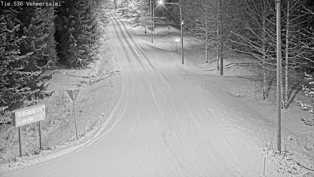 Weather Camera Image Road 536 Kuopio, Vehmersalmi, Kuopio, Pohjois-Savo