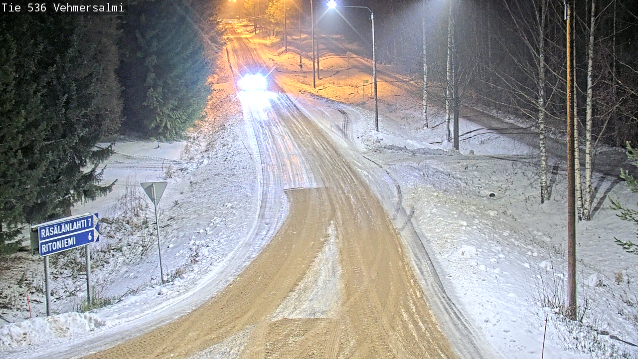 Weather Camera Image Road 536 Kuopio, Vehmersalmi, Kuopio, Pohjois-Savo