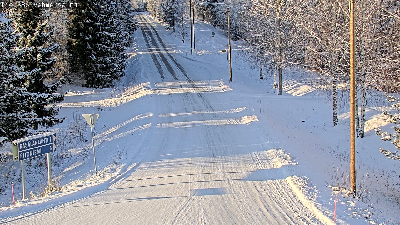 Weather Camera Image Road 536 Kuopio, Vehmersalmi, Kuopio, Pohjois-Savo