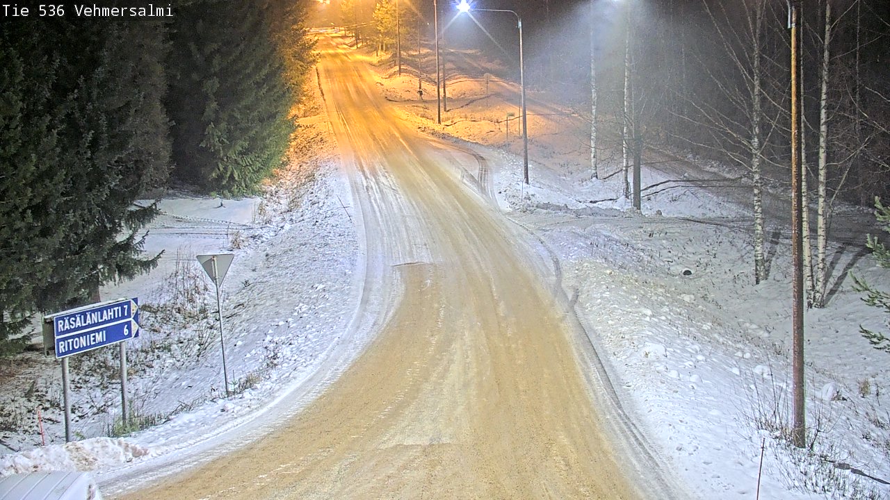 Weather Camera Image Road 536 Kuopio, Vehmersalmi, Kuopio, Pohjois-Savo