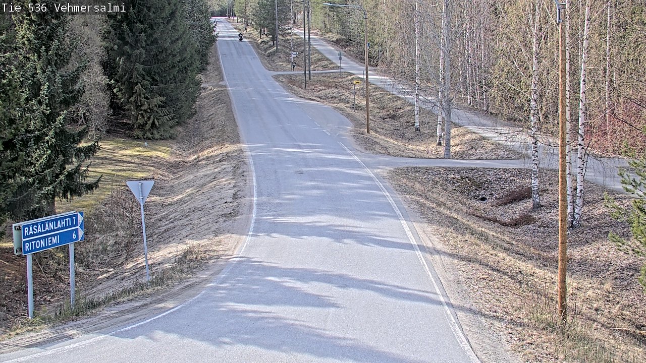 Weather Camera Image Road 536 Kuopio, Vehmersalmi, Kuopio, Pohjois-Savo