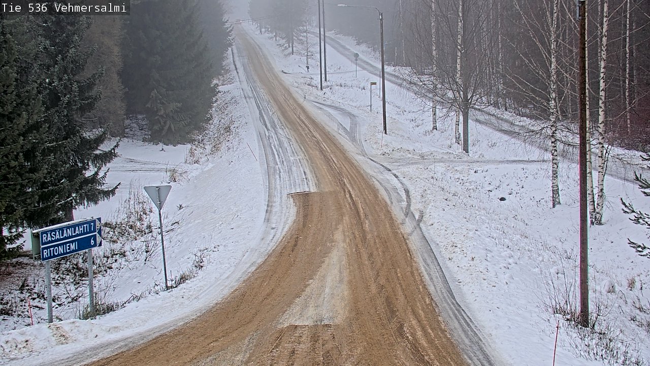 Weather Camera Image Road 536 Kuopio, Vehmersalmi, Kuopio, Pohjois-Savo