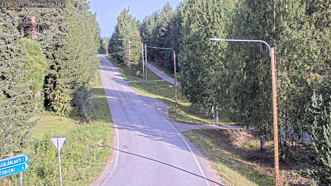 Weather Camera Image Road 536 Kuopio, Vehmersalmi, Kuopio, Pohjois-Savo