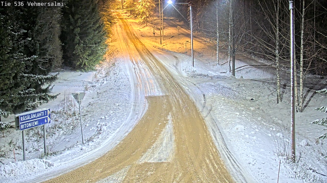 Weather Camera Image Road 536 Kuopio, Vehmersalmi, Kuopio, Pohjois-Savo