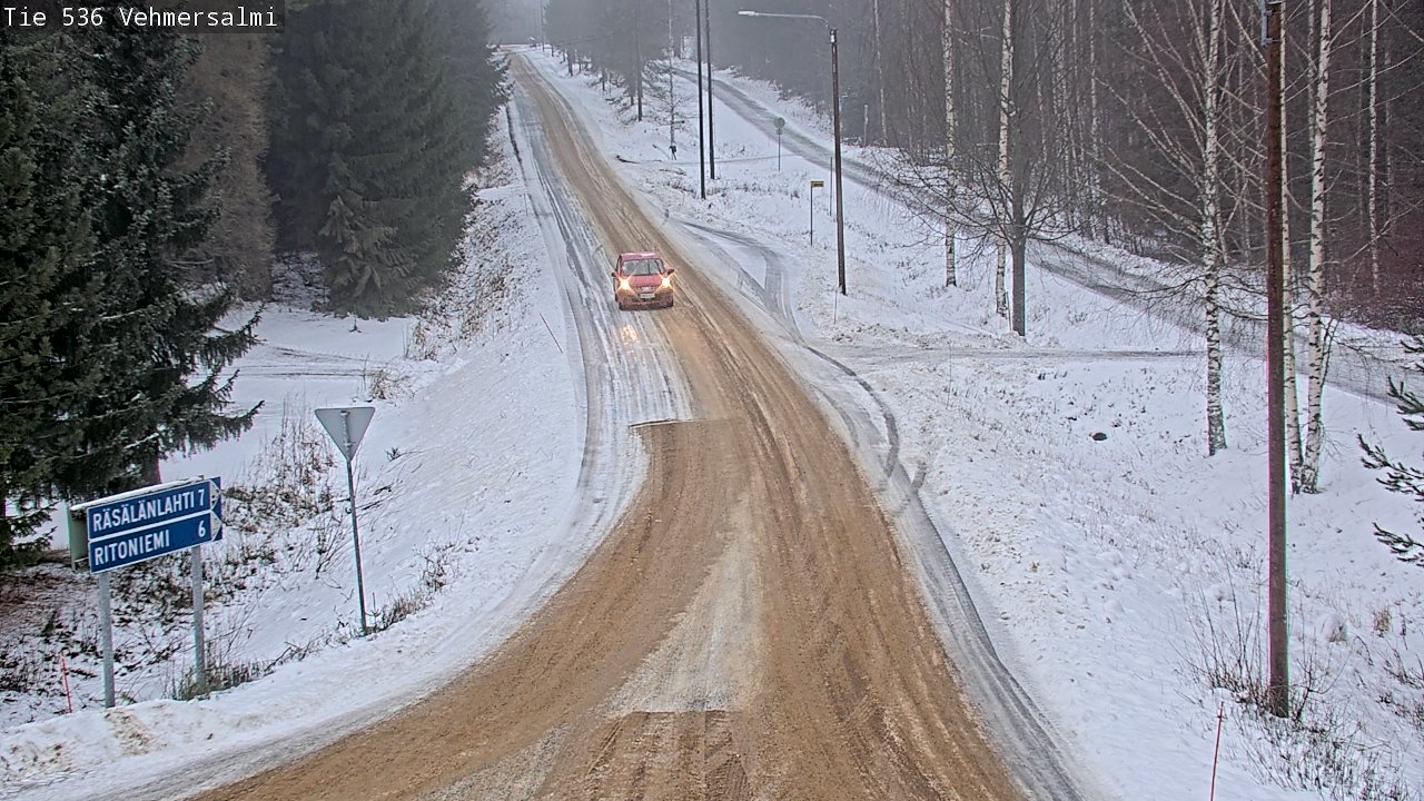 Weather Camera Image Road 536 Kuopio, Vehmersalmi, Kuopio, Pohjois-Savo
