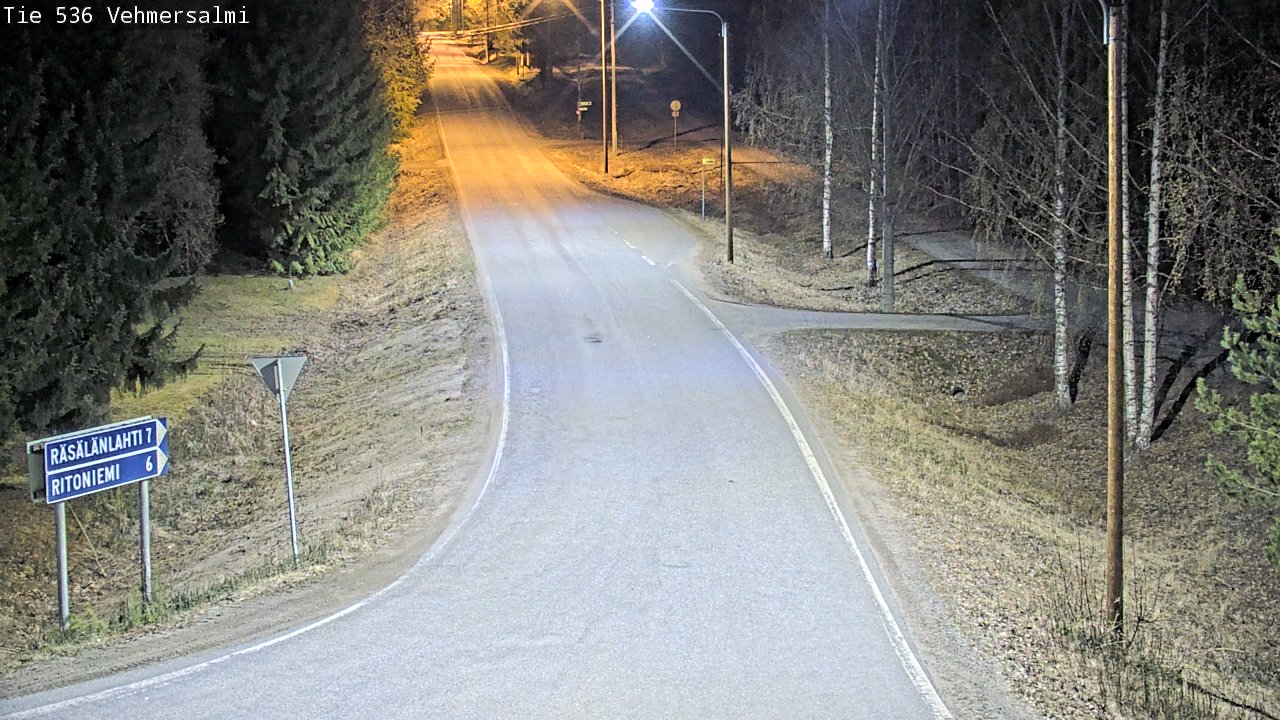 Weather Camera Image Road 536 Kuopio, Vehmersalmi, Kuopio, Pohjois-Savo