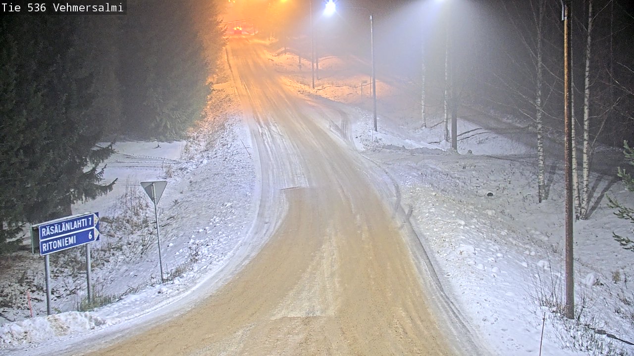 Weather Camera Image Road 536 Kuopio, Vehmersalmi, Kuopio, Pohjois-Savo
