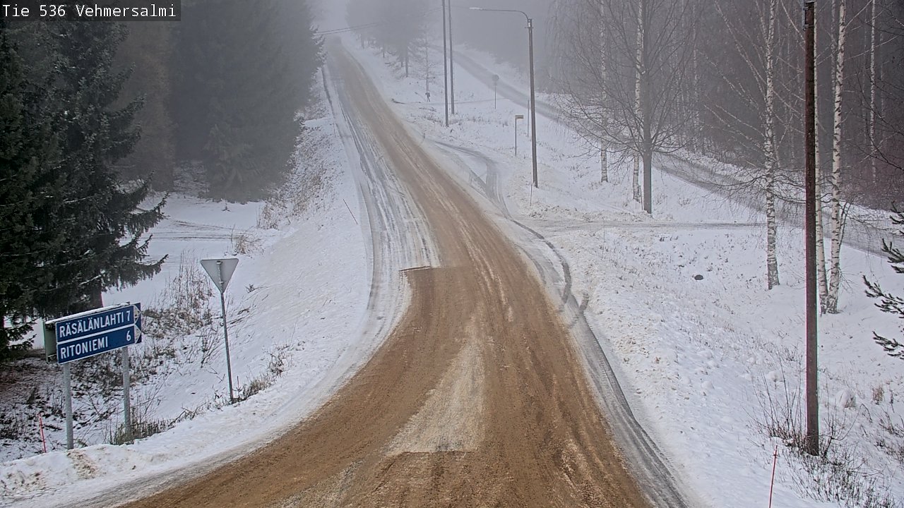 Weather Camera Image Road 536 Kuopio, Vehmersalmi, Kuopio, Pohjois-Savo