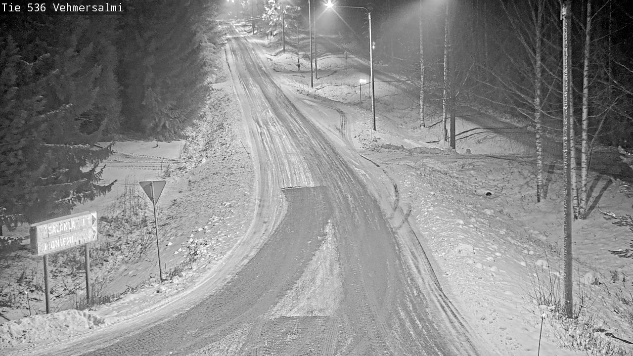 Weather Camera Image Road 536 Kuopio, Vehmersalmi, Kuopio, Pohjois-Savo