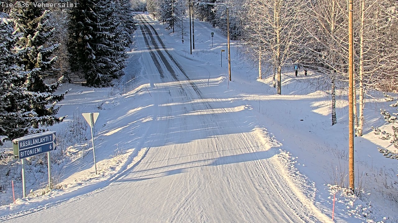 Weather Camera Image Road 536 Kuopio, Vehmersalmi, Kuopio, Pohjois-Savo