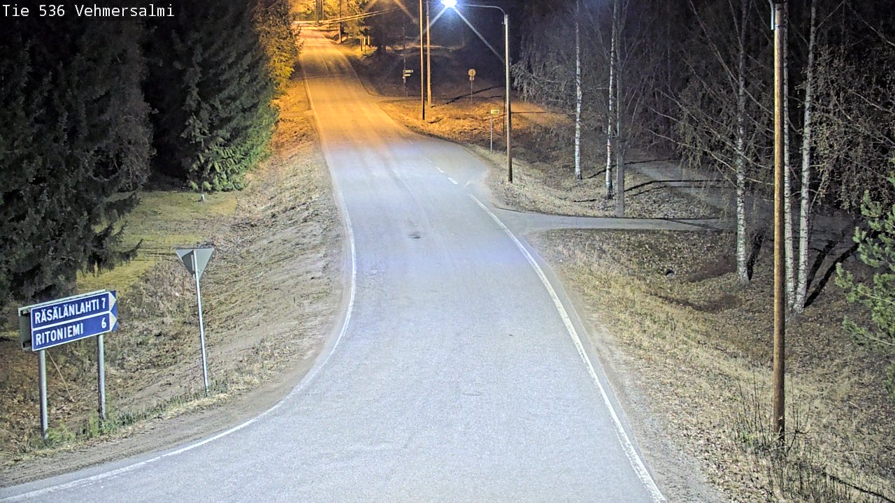 Weather Camera Image Road 536 Kuopio, Vehmersalmi, Kuopio, Pohjois-Savo