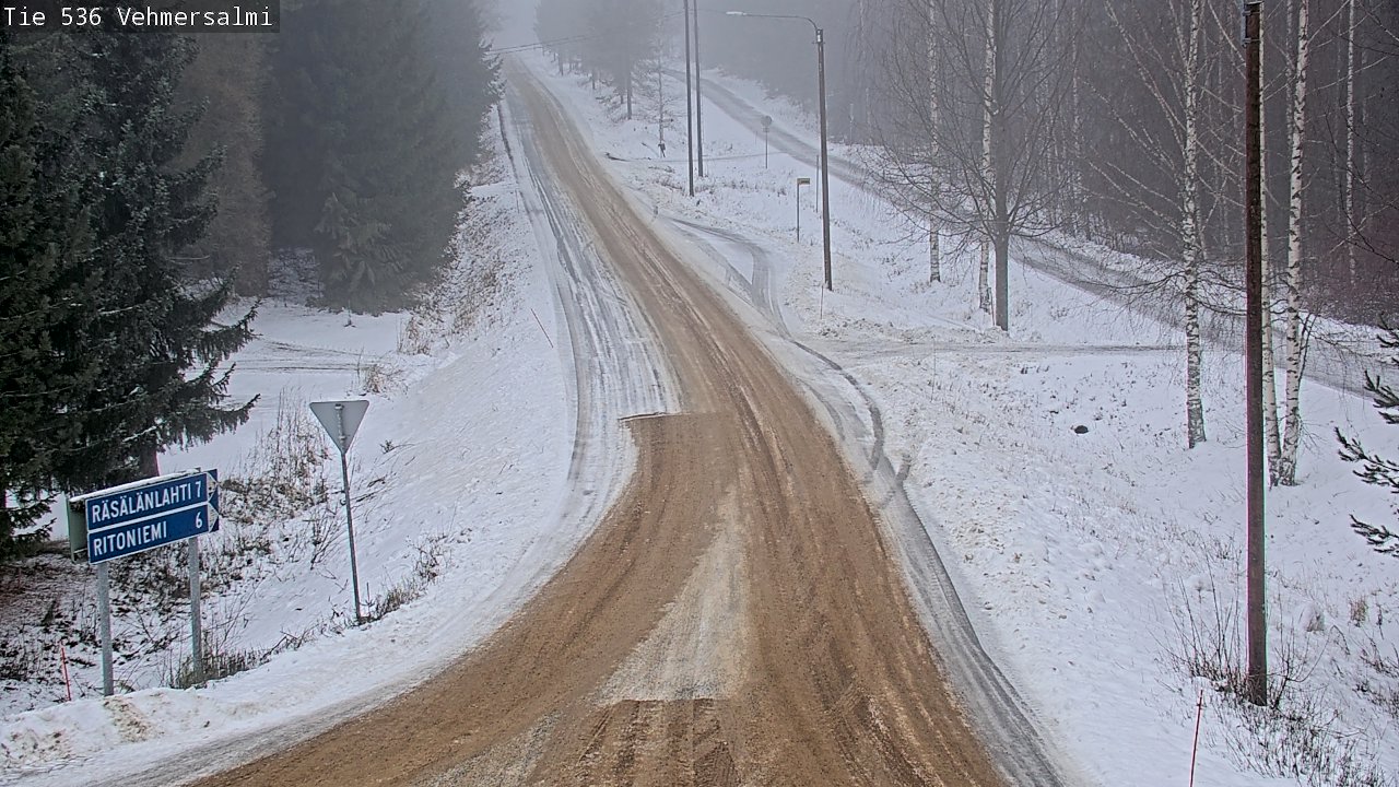 Weather Camera Image Road 536 Kuopio, Vehmersalmi, Kuopio, Pohjois-Savo