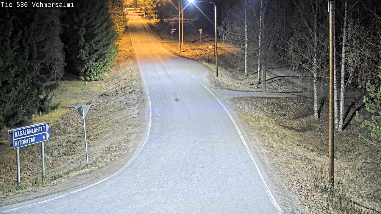 Weather Camera Image Road 536 Kuopio, Vehmersalmi, Kuopio, Pohjois-Savo
