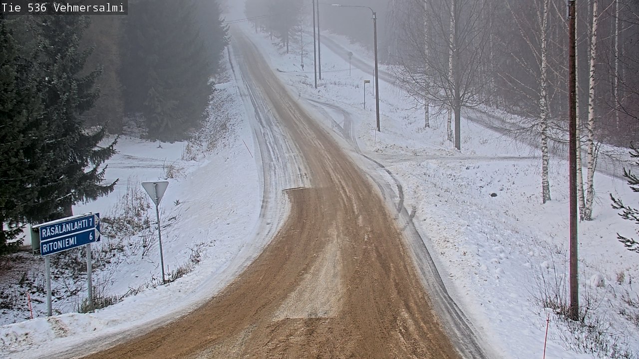 Weather Camera Image Road 536 Kuopio, Vehmersalmi, Kuopio, Pohjois-Savo
