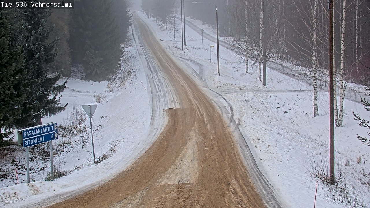 Weather Camera Image Road 536 Kuopio, Vehmersalmi, Kuopio, Pohjois-Savo
