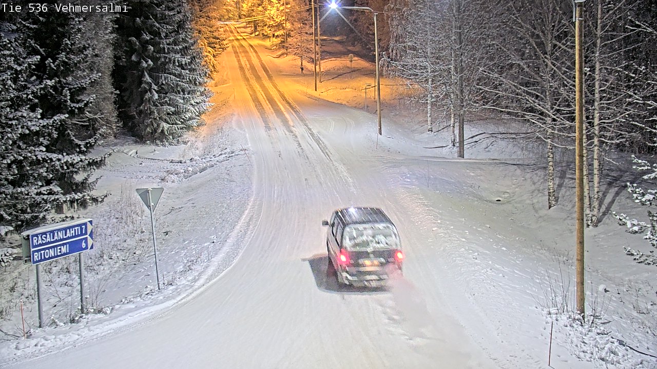 Weather Camera Image Road 536 Kuopio, Vehmersalmi, Kuopio, Pohjois-Savo