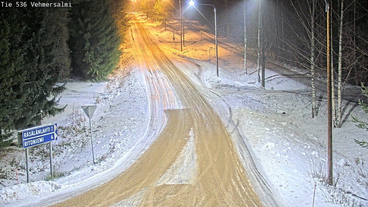 Weather Camera Image Road 536 Kuopio, Vehmersalmi, Kuopio, Pohjois-Savo