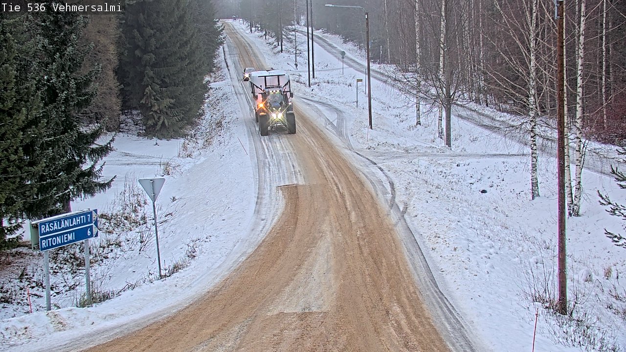 Weather Camera Image Road 536 Kuopio, Vehmersalmi, Kuopio, Pohjois-Savo