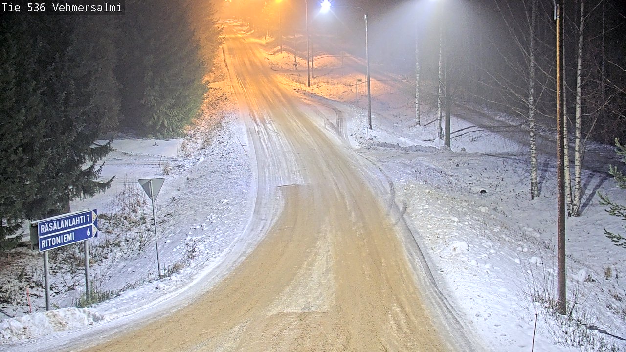 Weather Camera Image Road 536 Kuopio, Vehmersalmi, Kuopio, Pohjois-Savo