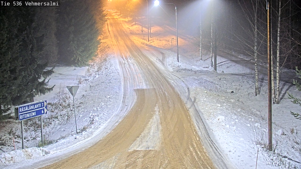 Weather Camera Image Road 536 Kuopio, Vehmersalmi, Kuopio, Pohjois-Savo