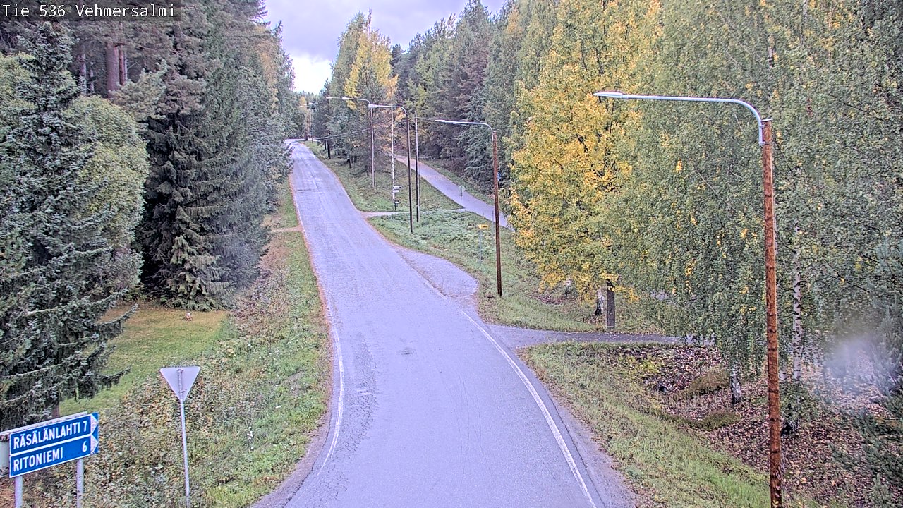 Weather Camera Image Road 536 Kuopio, Vehmersalmi, Kuopio, Pohjois-Savo