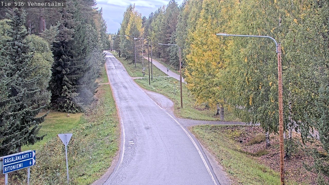 Weather Camera Image Road 536 Kuopio, Vehmersalmi, Kuopio, Pohjois-Savo