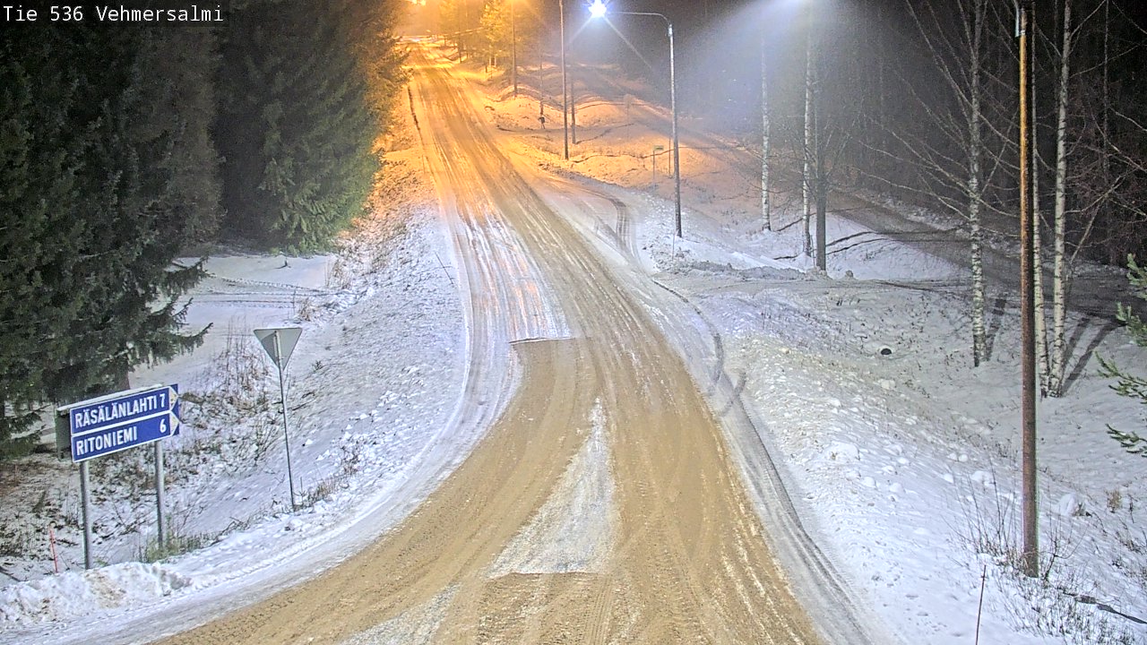 Weather Camera Image Road 536 Kuopio, Vehmersalmi, Kuopio, Pohjois-Savo