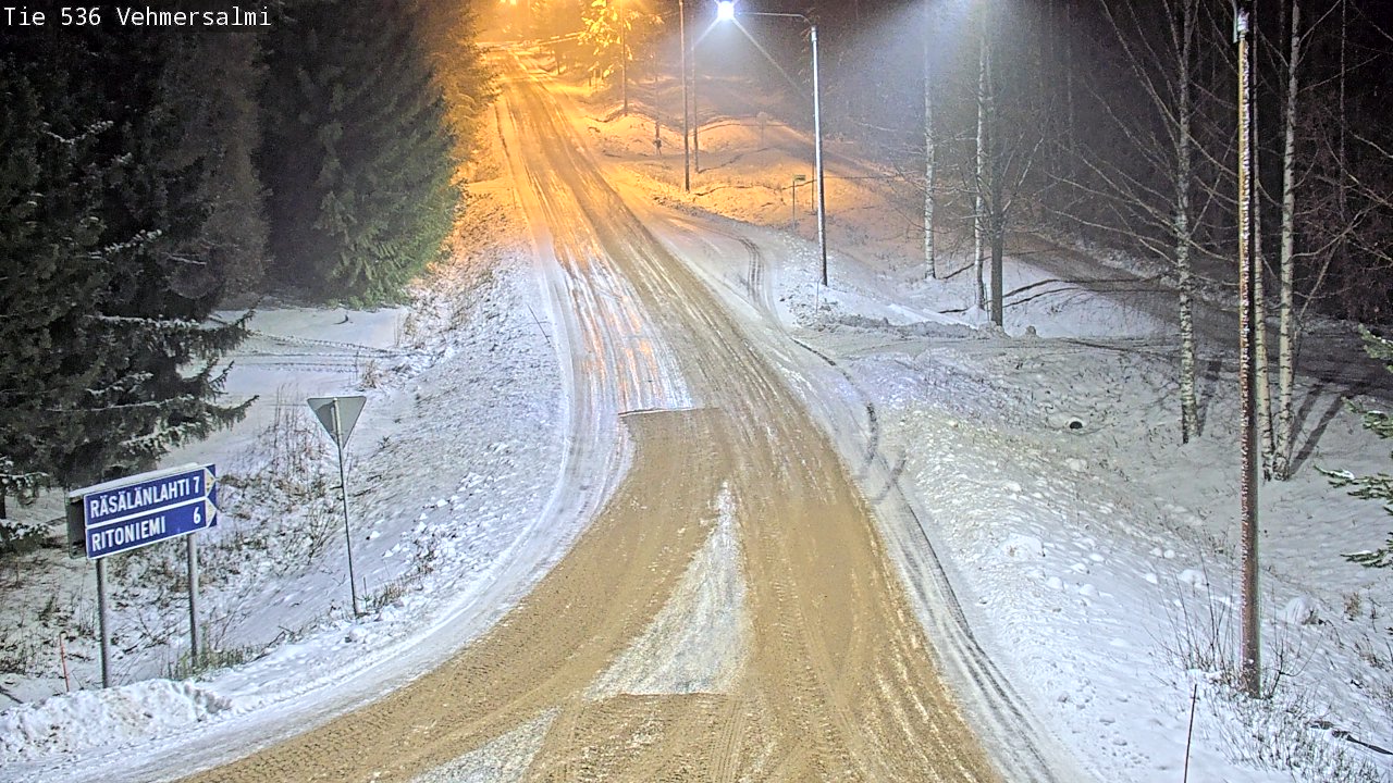 Weather Camera Image Road 536 Kuopio, Vehmersalmi, Kuopio, Pohjois-Savo