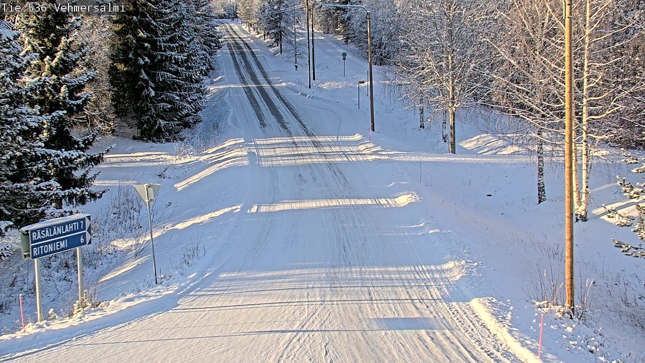 Weather Camera Image Road 536 Kuopio, Vehmersalmi, Kuopio, Pohjois-Savo
